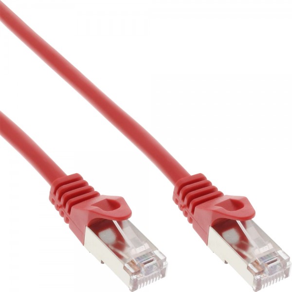 InLine® Patchkabel, SF/UTP, Cat.5e, rot, 15m