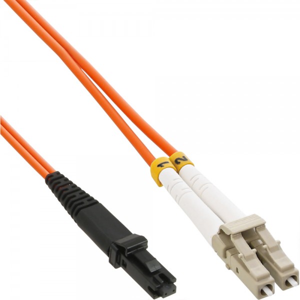 InLine® LWL Duplex Kabel, MTRJ/LC, 50/125µm, OM2, 3m