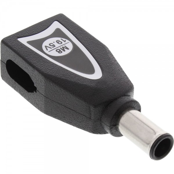 InLine® Wechselstecker M8 (19,5V) für Universal Netzteil, 90W/120W, schwarz