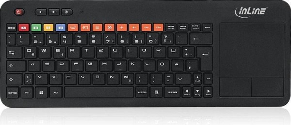 InLine® Wireless Smart-TV Tastatur, schwarz