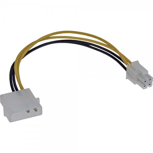 InLine® Stromadapter intern, 4pol Netzteil zu 4pol Mainboard, 20cm