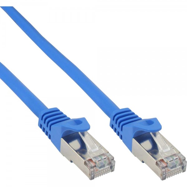 InLine® Patchkabel, SF/UTP, Cat.5e, blau, 7,5m