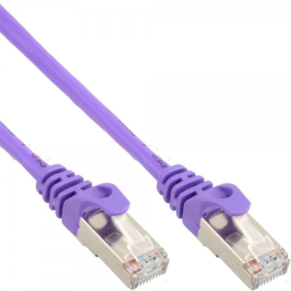 InLine® Patchkabel, SF/UTP, Cat.5e, purple, 2m