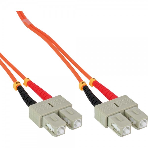 InLine® LWL Duplex Kabel, SC/SC, 50/125µm, OM2, 1m