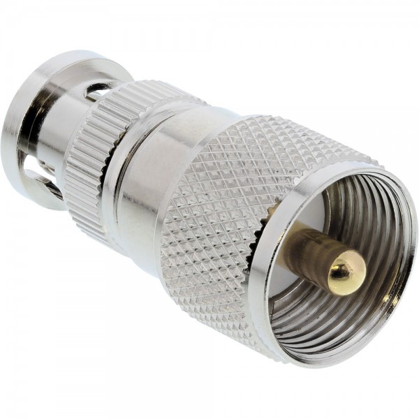 InLine® BNC Adapter, BNC Stecker auf UHF/PL-259 Stecker