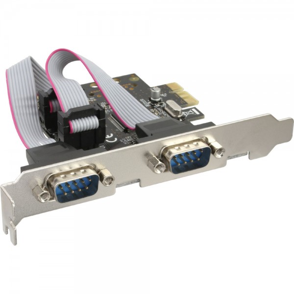 InLine® Schnittstellenkarte, 2x Seriell 9-pol, PCIe (PCI-Express)