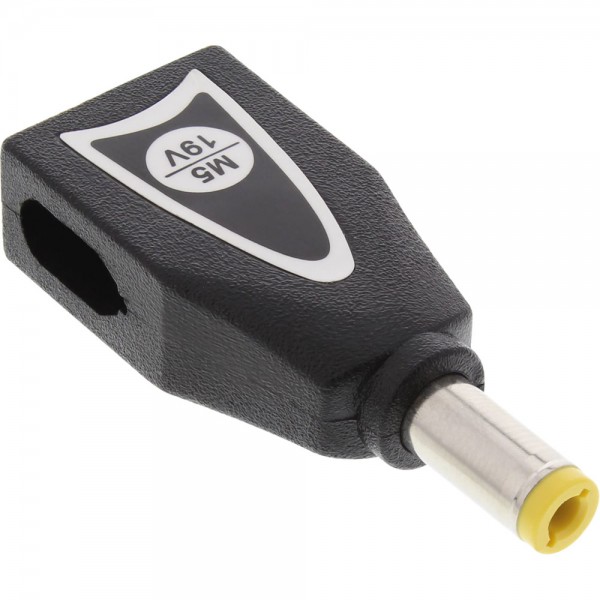 InLine® Wechselstecker M5 (19V) für Universal Netzteil, 90W/120W, schwarz