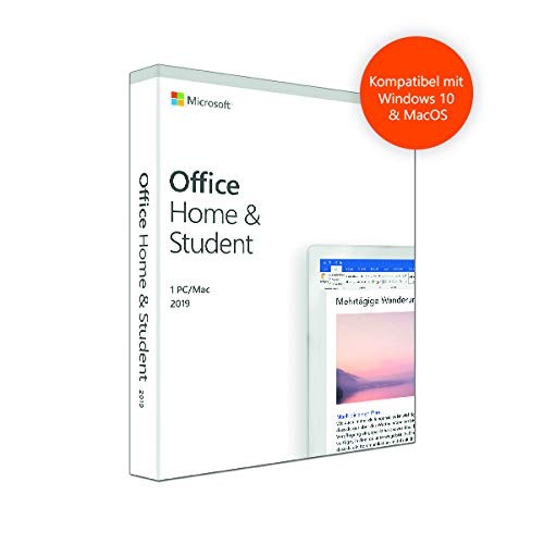 Microsoft Office 2019 Home and Student, PKC (deutsch) (PC/MAC) (79G-05056)