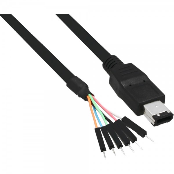 InLine® FireWire Adapterkabel, 6pol Stecker auf Pfostenanschluss, 40cm