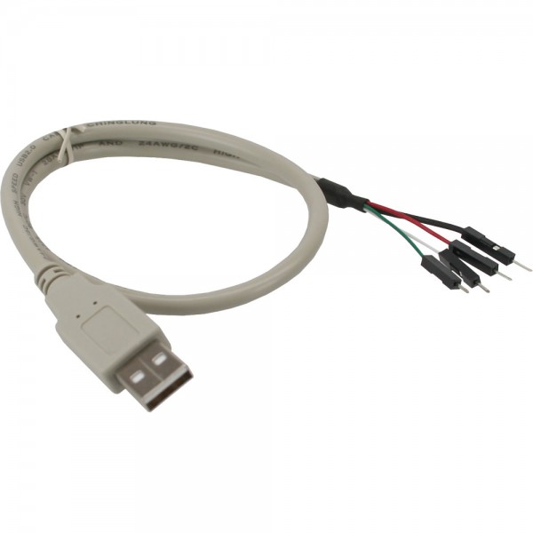 InLine® USB 2.0 Adapterkabel, Stecker A auf Pfostenanschluss, 0,4m