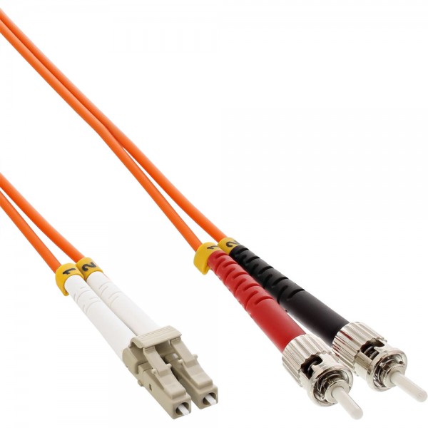 InLine® LWL Duplex Kabel, LC/ST, 50/125µm, OM2, 20m