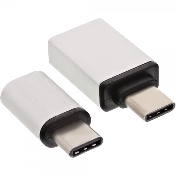 InLine® USB OTG Adapter-Set, Typ-C Stecker an Micro-USB oder USB 3.0 A Buchse