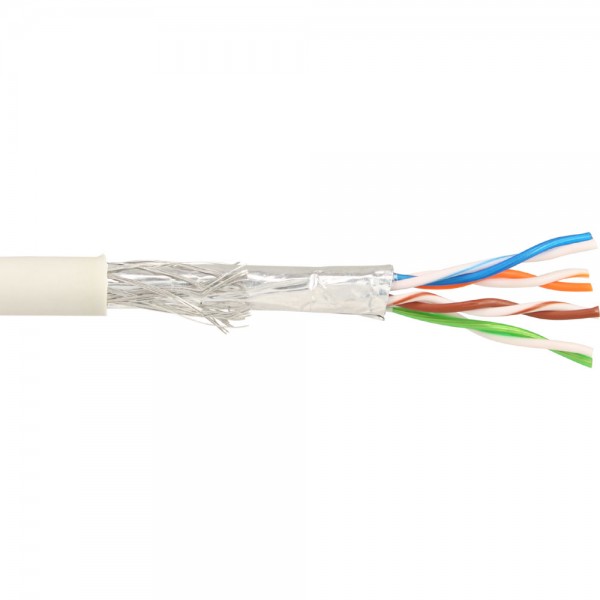 InLine® Patchkabel Cat.5e, grau, SF/UTP, AWG26, CCA, halogenfrei, 100m