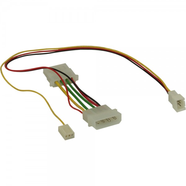 InLine® Lüfter Adapterkabel, 12V zu 7V, mit Tachosignal