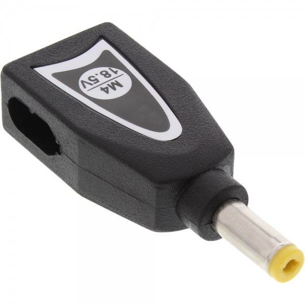 InLine® Wechselstecker M4 (18,5V) für Universal Netzteil, 90W/120W, schwarz