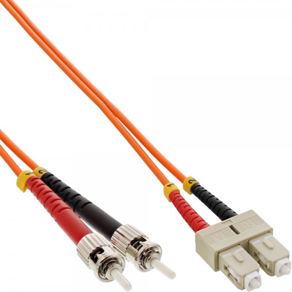 InLine® LWL Duplex Kabel, SC/ST, 50/125µm, OM2, 30m