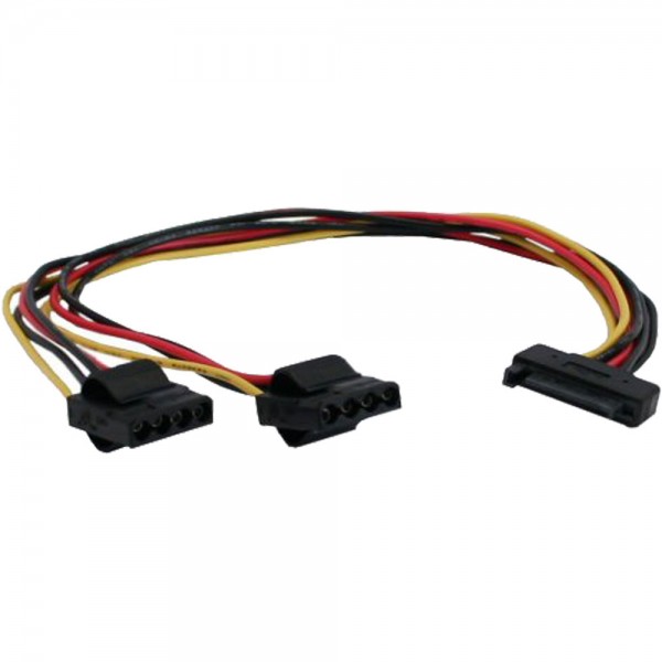 InLine® SATA Strom-Y-Kabel, SATA Buchse an 2x 13,34cm (5,25") Stecker, 0,3m