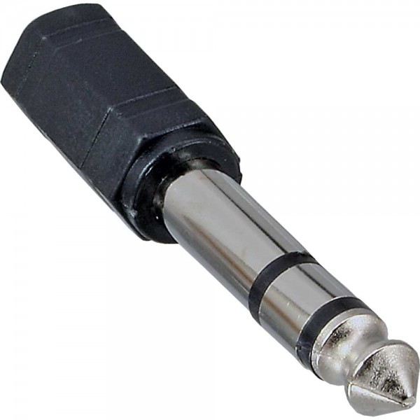 InLine® Audio Adapter, 6,3mm Klinke Stecker an 3,5mm Klinke Buchse, Stereo