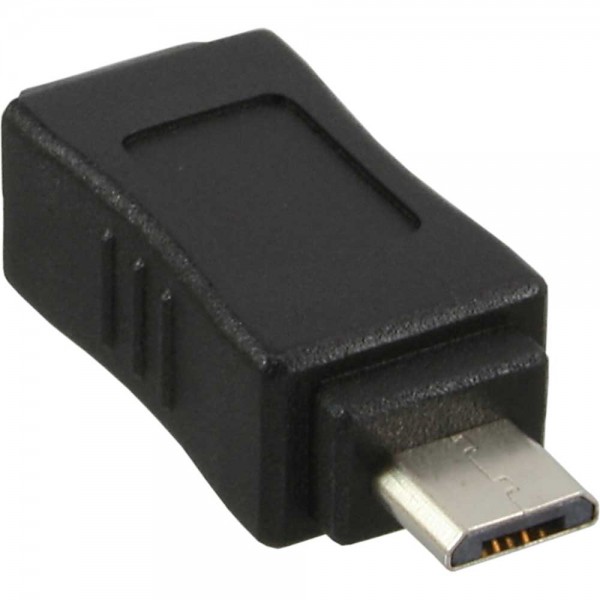 InLine® Micro-USB Adapter, Micro-B Stecker an Mini USB 5-pol Buchse