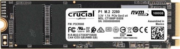 Crucial P1 SSD 1TB, M.2 (CT1000P1SSD8)