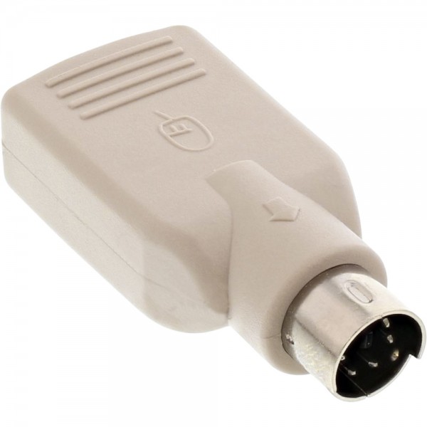 InLine® USB PS/2 Adapter, USB Buchse A auf PS/2 Stecker