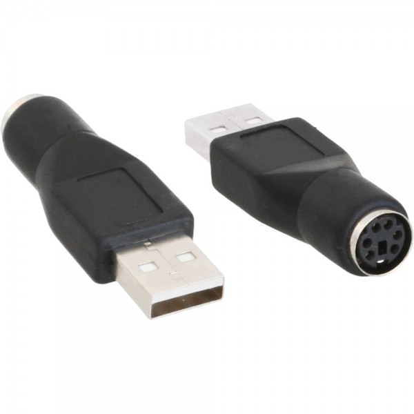 InLine® USB PS/2 Adapter, USB Stecker A auf PS/2 Buchse