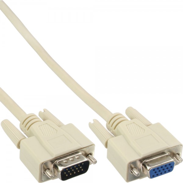 InLine® VGA Verlängerung, 15pol HD Stecker / Buchse, 2m