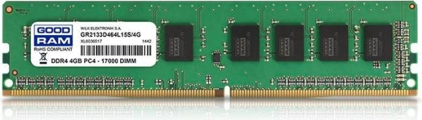 Goodram DIMM 4GB, DDR4-2133, CL15-15-15-36 (GR2133D464L15S/4G)