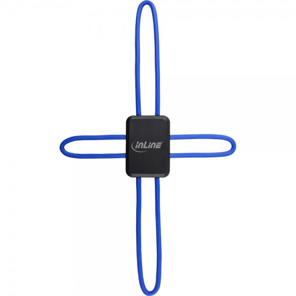 InLine® Universal Smartphone Halterung Smart Hold, blau