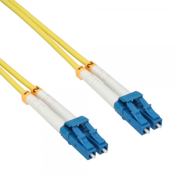 InLine® LWL Duplex Kabel, LC/LC, 9/125µm, OS2, 2m