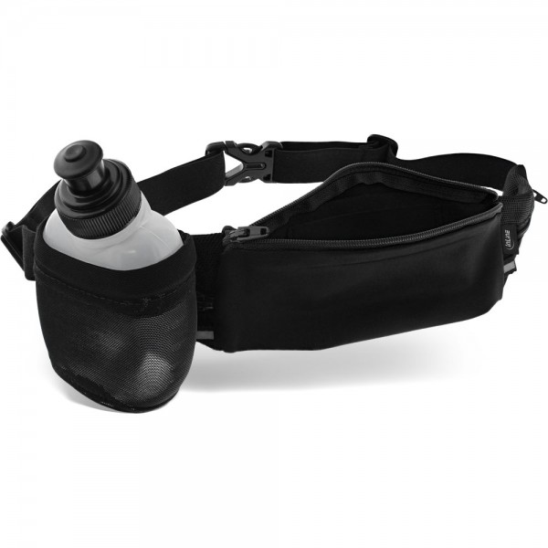 InLine® Sport Gürteltasche Hydratic mit Trinkflasche, schwarz, stretch, Taillenumfang 70-125cm