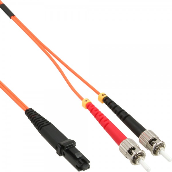 InLine® LWL Duplex Kabel, MTRJ/ST, 50/125µm, OM2, 10m