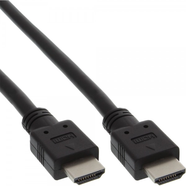 InLine® HDMI Kabel, HDMI-High Speed, Stecker / Stecker, schwarz, 5m