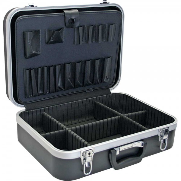 InLine® Werkzeugkoffer, ABS schwarz, unbestückt, abschließbar