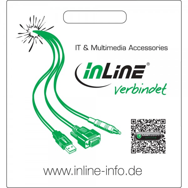 InLine® Tragetasche "...verbindet", schwarz