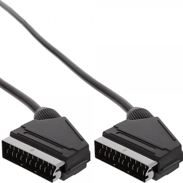 InLine® Scart Anschlusskabel, Stecker / Stecker, 5m