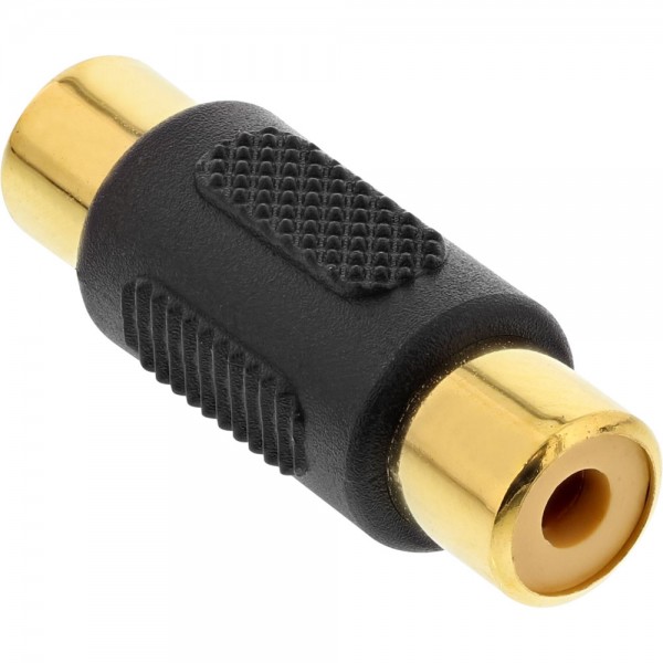 InLine® Audio Adapter, Cinch Buchse an Cinch Buchse, vergoldet