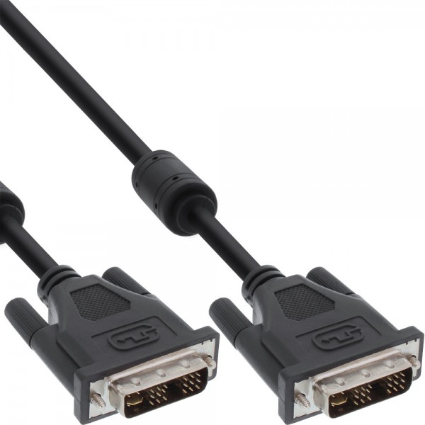 InLine® DVI-I Kabel, digital/analog, 24+5 Stecker / Stecker, Dual Link, 1,8m