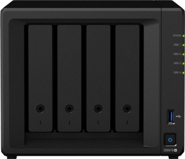 Synology DiskStation DS918+, 4GB RAM, 2x Gb LAN