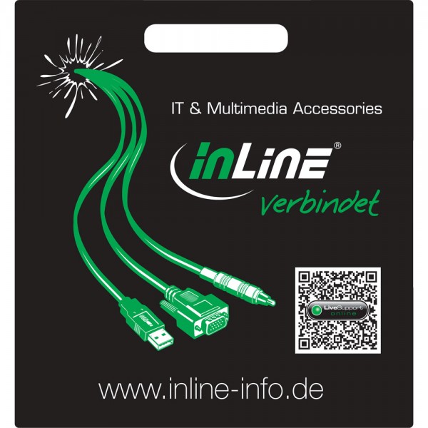 InLine® Tragetasche "... verbindet", schwarz