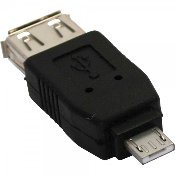 InLine® Micro-USB Adapter, Micro-A Stecker an USB A Buchse