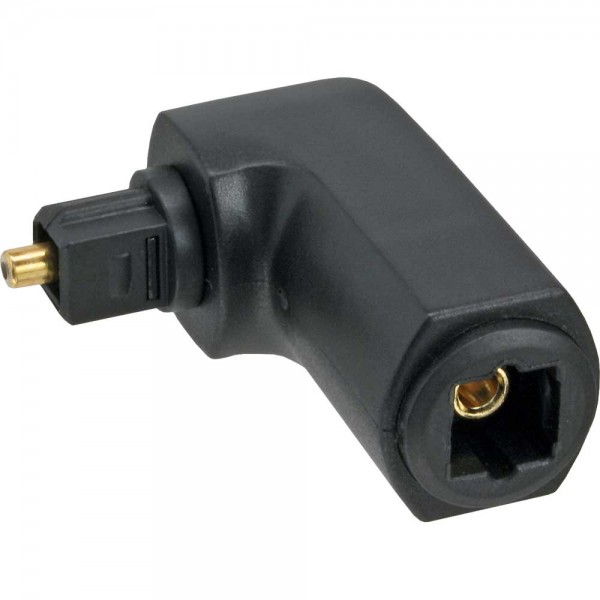 InLine® OPTO Audio Adapter, Toslink Buchse / Stecker, 90° gewinkelt