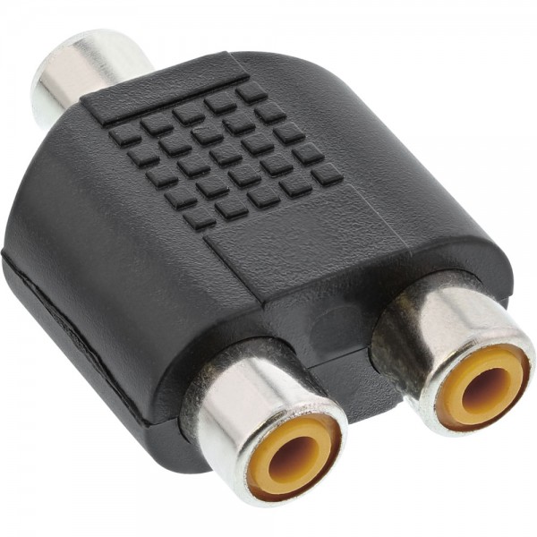 InLine® Audio Adapter, 1x Cinch Buchse an 2x Cinch Buchse