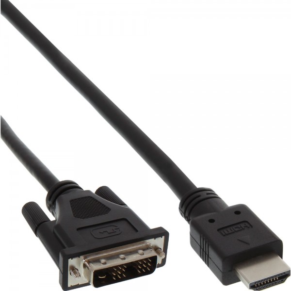 InLine® HDMI-DVI Adapterkabel, HDMI Stecker auf DVI 18+1 Stecker, 3m