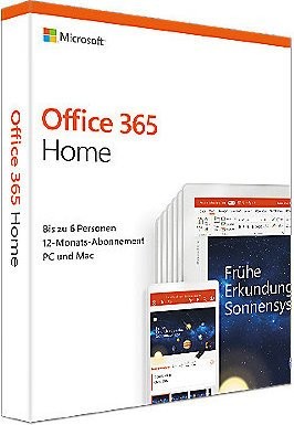Microsoft Office 365 Home, 1 Jahr, PKC (deutsch) (PC/MAC)