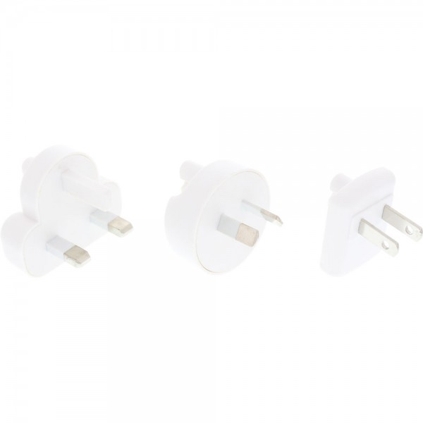 InLine® Stromadapter-Set für USB Netzteil 4-fach, weiß
