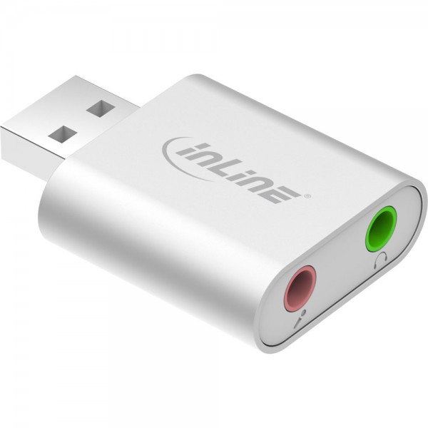 InLine® USB Audio Soundkarte, Aluminium Gehäuse