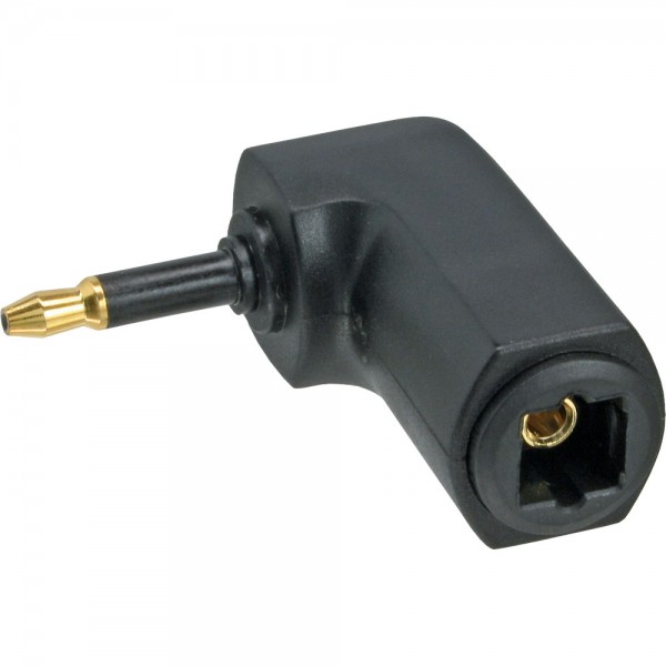 InLine® OPTO Audio Kupplung, Toslink Buchse / 3,5mm Stecker, gewinkelt