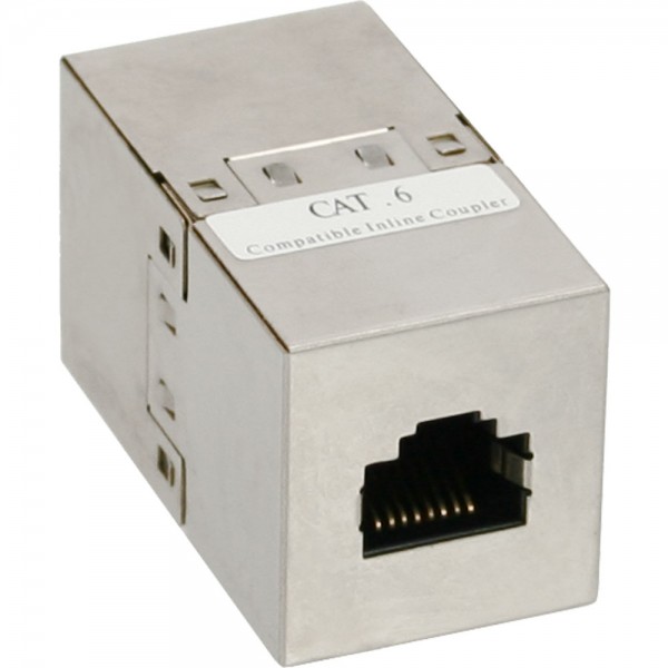 InLine® Patchkabelkupplung Cat.6, 2x RJ45 Buchse, geschirmt