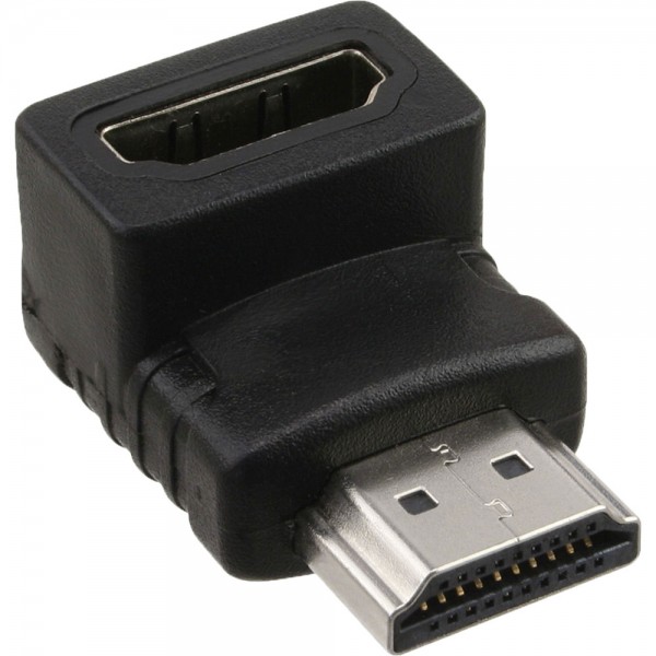 InLine® HDMI Adapter, 19pol Stecker / Buchse, gewinkelt, 4K2K kompatibel